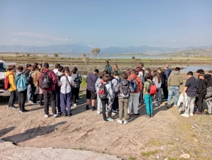 Από την εκπαιδευτική επίσκεψη του 4ου Γυμνασίου Μυτιλήνης στις Αλυκές Καλλονής 