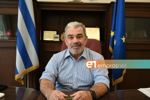 Ο πρόεδρος του Επιμελητηρίου Λέσβου, Βαγγέλης Μυρσινιάς