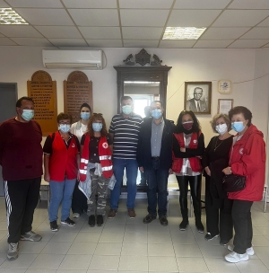 Επίσκεψη Περιφερειακού Τμήματος Μυτιλήνης του Ελληνικού Ερυθρού Σταυρού στον Μιχαλέλειο Οίκο Ευγηρίας Πλωμαρίου