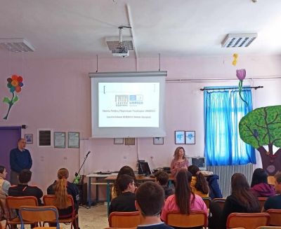 Μαθητές του Γυμνασίου Αγιάσου γνώρισαν το Γεωπάρκο Λέσβου και τα στοιχεία που οδήγησαν στην αναγνώρισή του από την UNESCO
