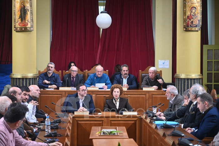 Στιγμιότυπο από συνεδρίαση του Περιφερειακού Συμβουλίου 