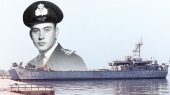 Το Α/Γ «Λέσβος» και ο κυβερνήτης, πλωτάρχης Πολεμικού Ναυτικού Λευτέρης Χανδρινός