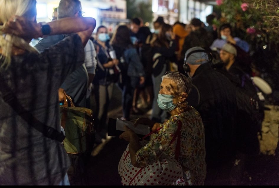 Κατά τη διάρκεια του ταξιδιού στη Λέσβο