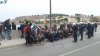 Καθιστική διαμαρτυρία προσφύγων στην Επάνω Σκάλα (pics)