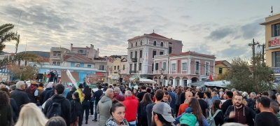 Συγκέντρωση αλληλεγγύης για το λαό της Παλαιστίνης στη Μυτιλήνη [Vid &amp; Pics]