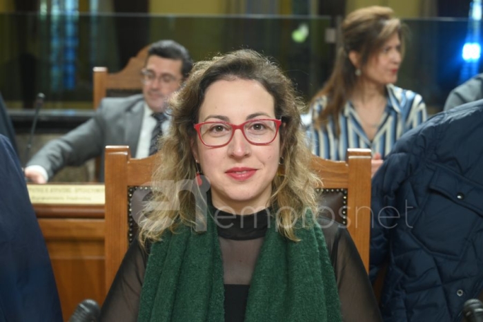 Η επικεφαλής της Λαϊκής Συσπείρωσης, Νίκη Τσιριγώτη 