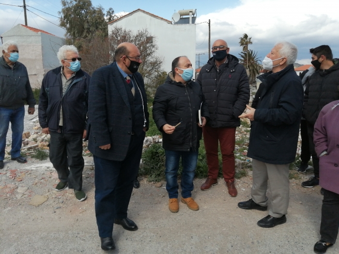 Μουτζούρης και Βέρρος στην σεισμόπληκτη Βρίσα