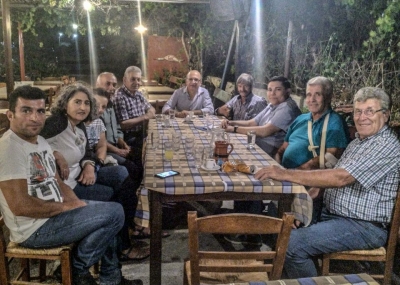 O Γιάννης Μπουρνούς σε σύσκεψη του ΣΥΡΙΖΑ στα Τσόνια