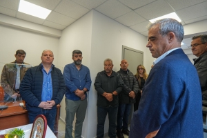 Στιγμιότυπο από την τελετή του Αγιασμού 