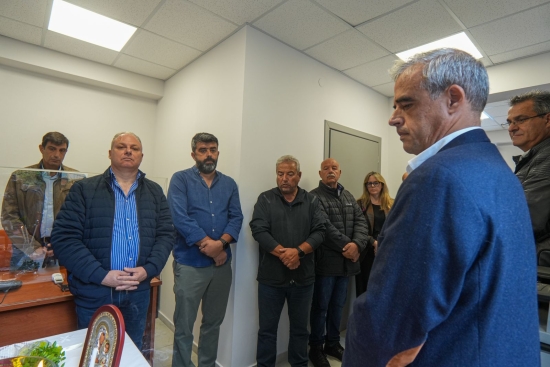 Στιγμιότυπο από την τελετή του Αγιασμού 