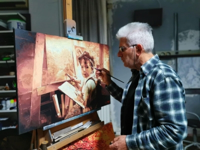 Έκθεση έργων ζωγραφικής Φώτη Μανιού