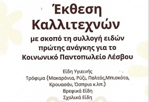 Καλλιτεχνική εκδήλωση για συλλογή ειδών πρώτης ανάγκης