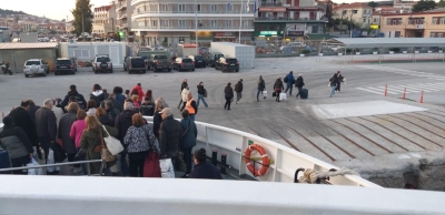 Αφίξεις Τούρκων τουριστών στο λιμάνι της Μυτιλήνης