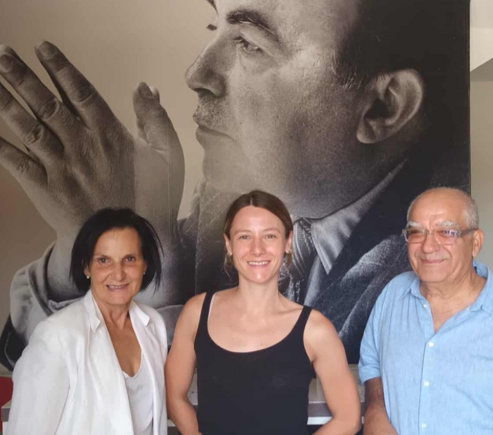 Η κα Σοφία Μπαρουτσάκη Τσιριγώτη, η κα Anouk Rigeade και ο κ. Κώστας Μανιατόπουλος 