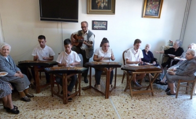 Τα σαντούρια του Αναγνωστηρίου στο Γηροκομείο Μυτιλήνης