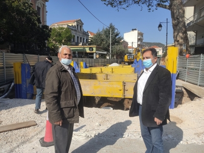 Στο έργο της Λαγκάδας ο Κύτελης