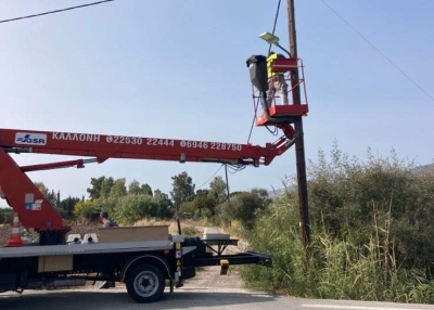 Φωτιστικά led σε Άγιο Παύλο, Νυφίδα, Μέσα, Σκαμιούδι, Σκαλοχώρι και Άντισσα