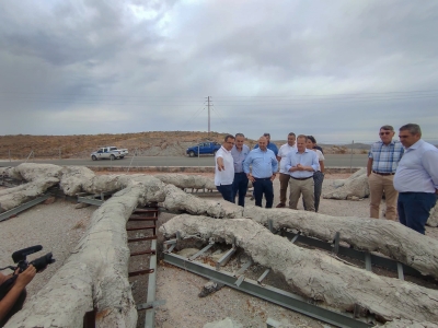 Ο Υπουργός Υποδομών &amp; Μεταφορών Κ. Καραμανλης στο Απολιθωμενο Δασος