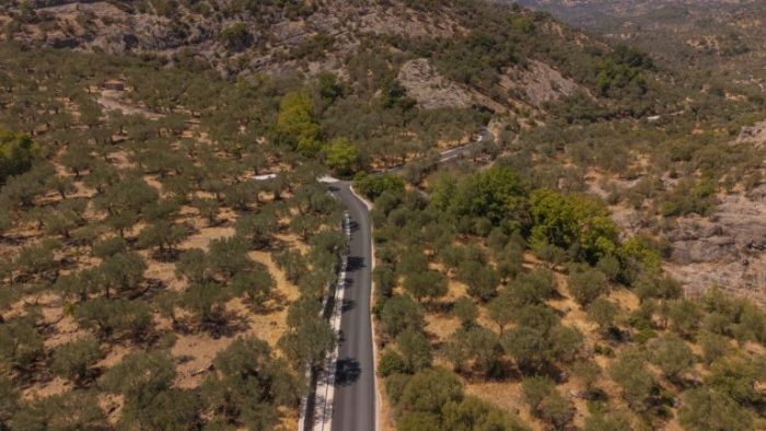 Πανοραμική φωτογραφία από τμήμα του δρόμου 