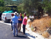 Επίσκεψη  Βαλσαμίδη στις εργασίες συντήρησης του δρόμου Θερμής - Μανταμάδου