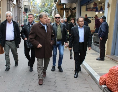 Περιοδεία Κύτελη στην αγορά της Μυτιλήνης