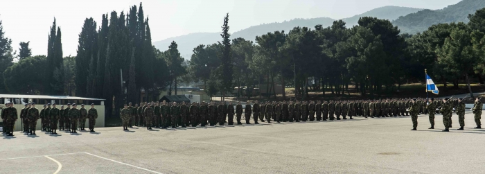 Τελετή ορκωμόσιας νεοσύλλεκτων οπλιτών της 2019 Α΄ΕΣΣΟ[Vid]