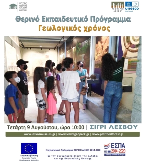 Καλοκαιρινό Εκπαιδευτικό πρόγραμμα «Γεωλογικός χρόνος και Απολιθωμένο Δάσος Λέσβου»