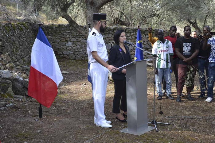 Η Σοφία Τσιριγώτη- Μπαρουτσάκη, επίτιμη γαλλική πρόξενος στη χτεσινή τελετή