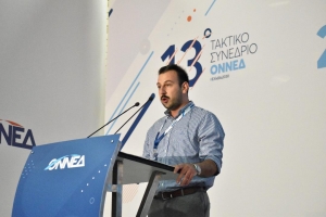 Ο πρόεδρος της ΟΝΝΕΔ Λέσβου Γιώργος Στρατηγέλλης 