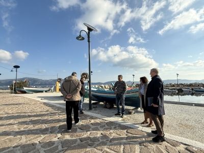 Aπό την επίσκεψη του Δημάρχου Μυτιιλήνης κατά την ολοκλήρωση των εργασιών 
