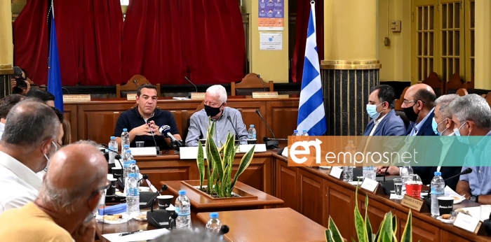 Από την τελευταία επίσκεψη του Αλέξη Τσίπρα στη Λέσβο 