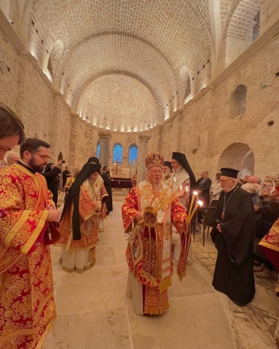 Στα Μύρα Οικουμενικός Πατριάρχης για τον Άγιο Νικόλαο