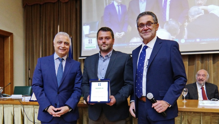 Στιγμιότυπο από την απονομή του βραβείου 