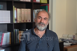 O επικεφαλής της Λαϊκής Συσπείρωσης, Γιάννης Συκάς 