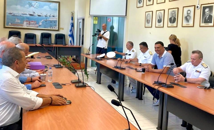 Στιγμιότυπο από την συνάντηση στην Χίο 