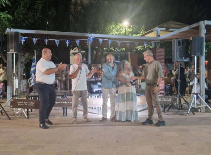 Στιγμιότυπο από την βράβευση 