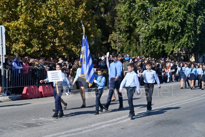 Στιγμιότυπο από τον παρέλαση της 28ης Οκτωβρίου 2021