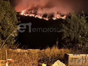 Από τις φλόγες που έκαιγαν το βράδυ της 24ης Ιουλίου 2022