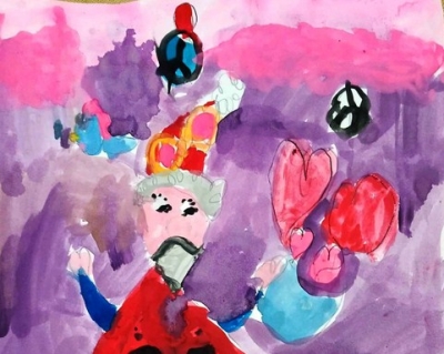 «Ζωγράφισε» η μόλις 4,5 ετών Αθανασία Κορομηλά-Κουτσκουδή από την Αγιάσο