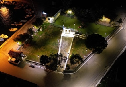 Ολοκληρώθηκε το έργο ηλεκτροφωτισμού στο Πέραμα της Γέρας